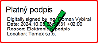 Temex - elektronický podpis faktury